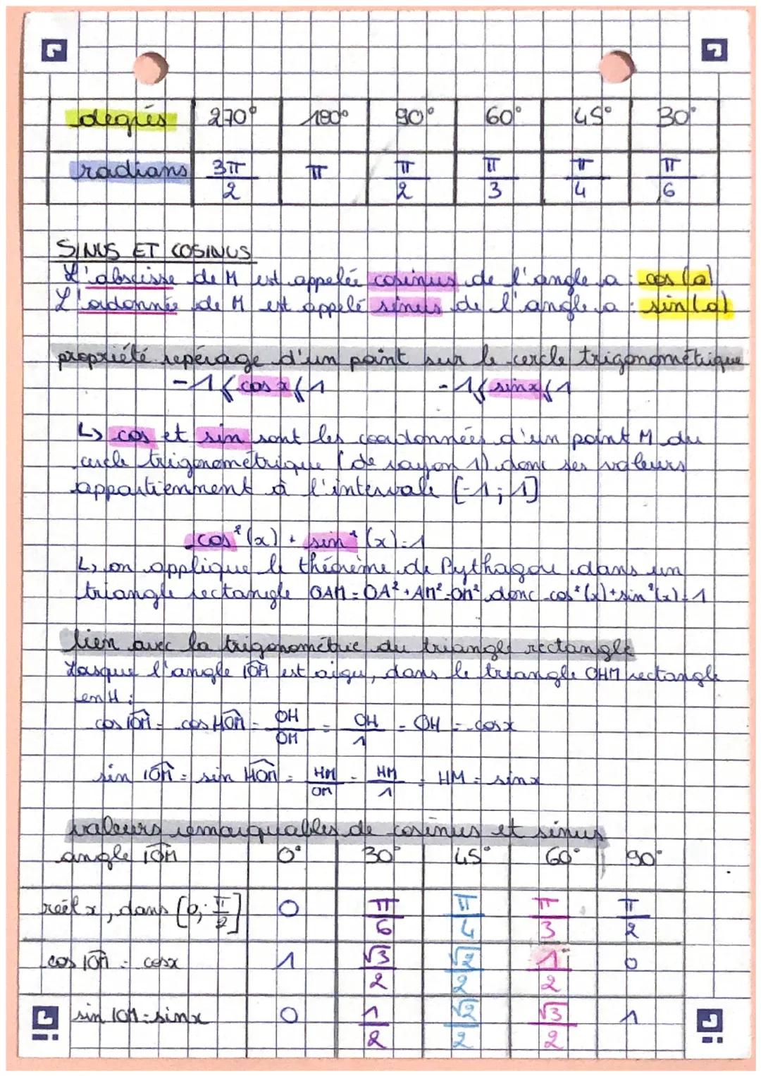 # MATHS

La trigonometrie

LE CERCLE TRIGONOHÉTRIQUE

(positif 27

$\frac{\pi}{3}$

$\frac{3\pi}{4}$

$\frac{\pi}{2}$

$\frac{\sqrt{3}}{2}$
