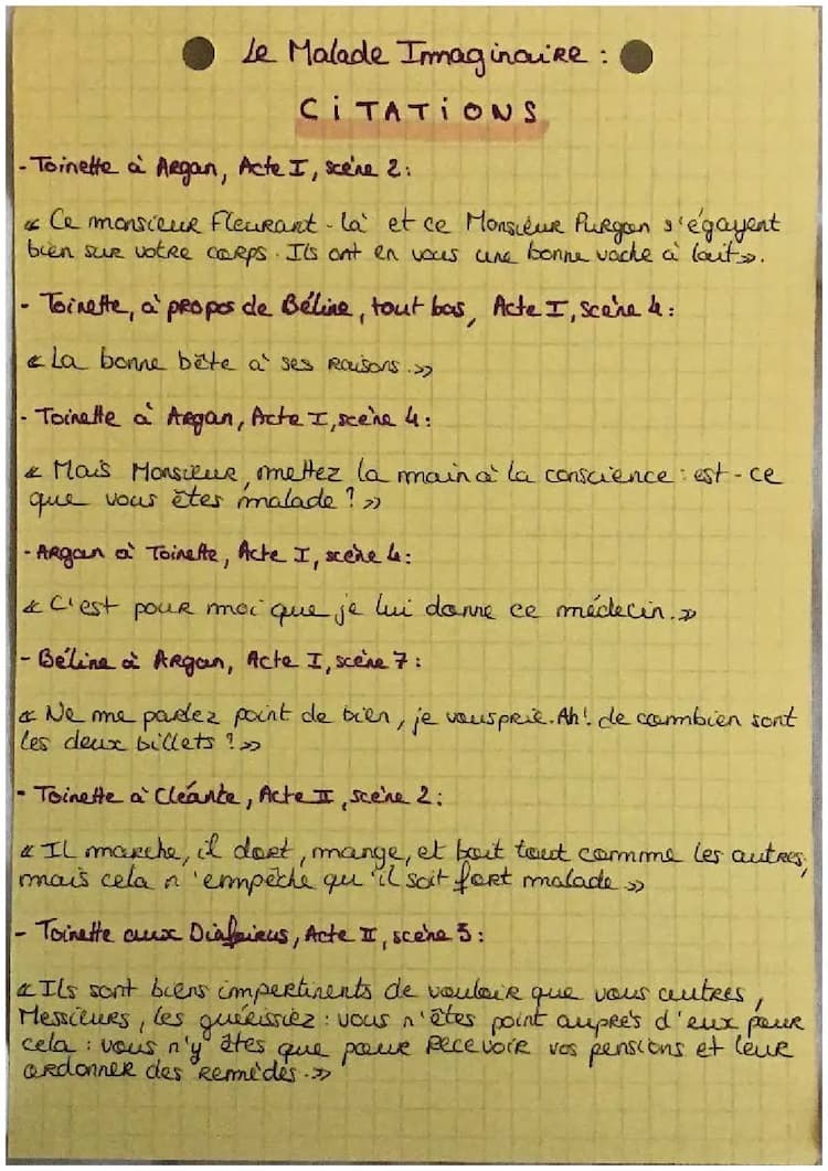 Know Citations Le Malade Imaginaire  thumbnail