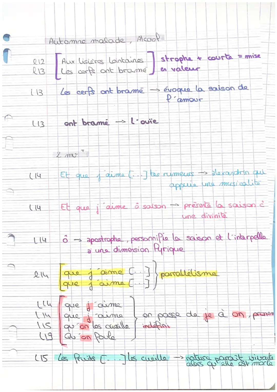 # Automne malade
Guillaume Apollinaire

apostrophe -Amomne malade et tadoré) persomi Pica"
rutoie
attach
tournure
couleur de l'automne
mi me