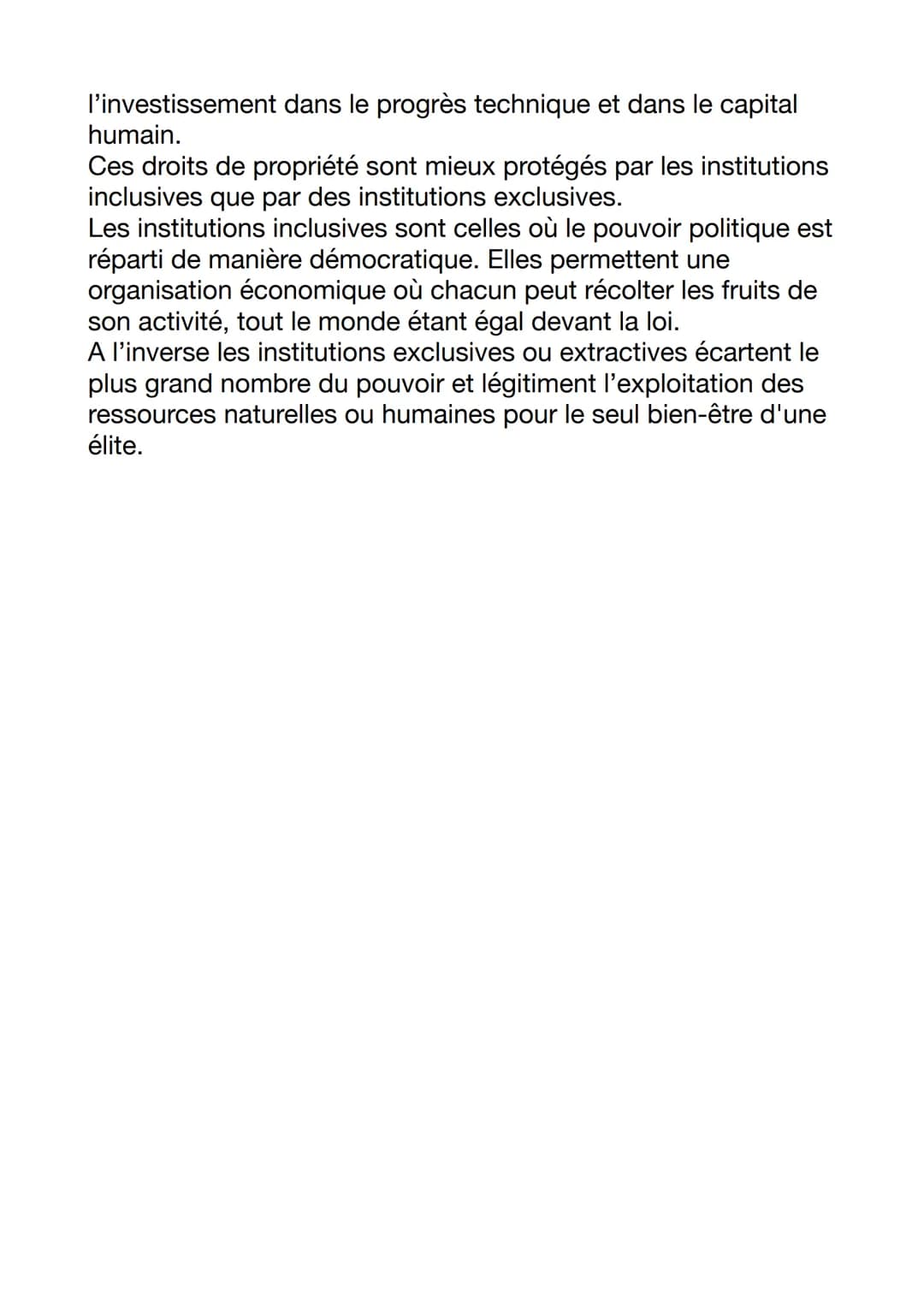 État, institution et croissance
L'État peut favoriser la croissance en prenant en charge certaines
activités ou en favorisant l'émergence du