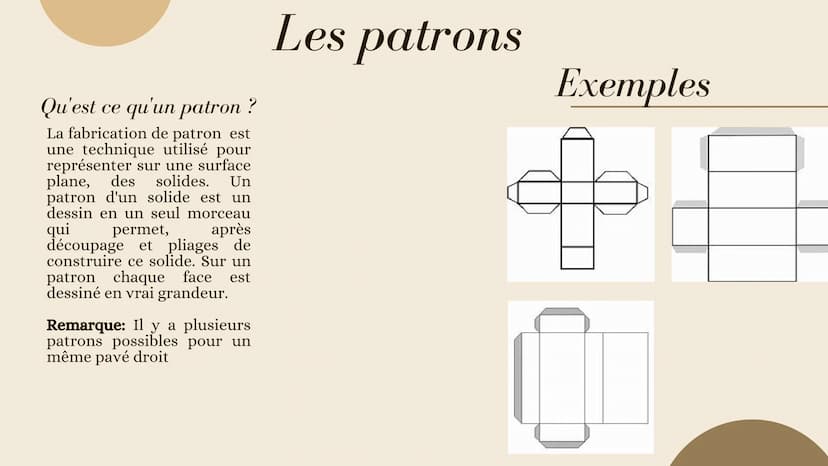 Maths
LES PAVÉS DROITS ET
AUTRES SOLIDES Définition
Le pavé droit ou le
parallélépipède rectangle est un
solide composé de 6
faces rectangul