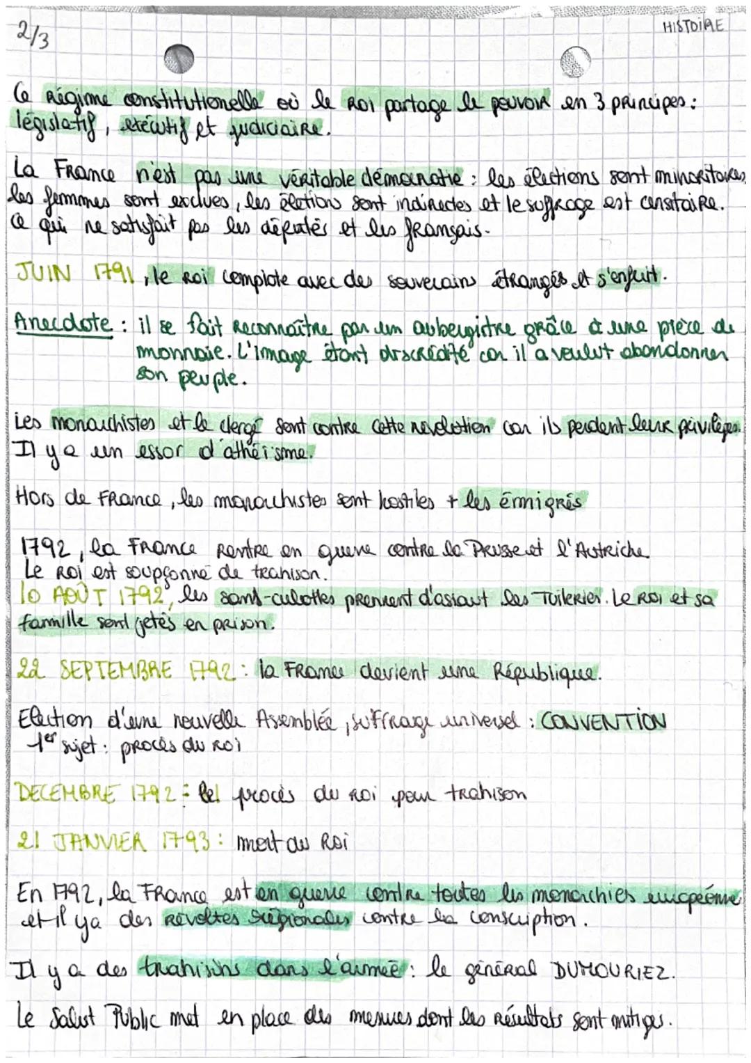 1/3
CLERGE
17A
NOBLESSE
Periode Revowtionnaire : 1789-1815 = transformation politique, desocialler
administratives de la France...
TIERS-ETA