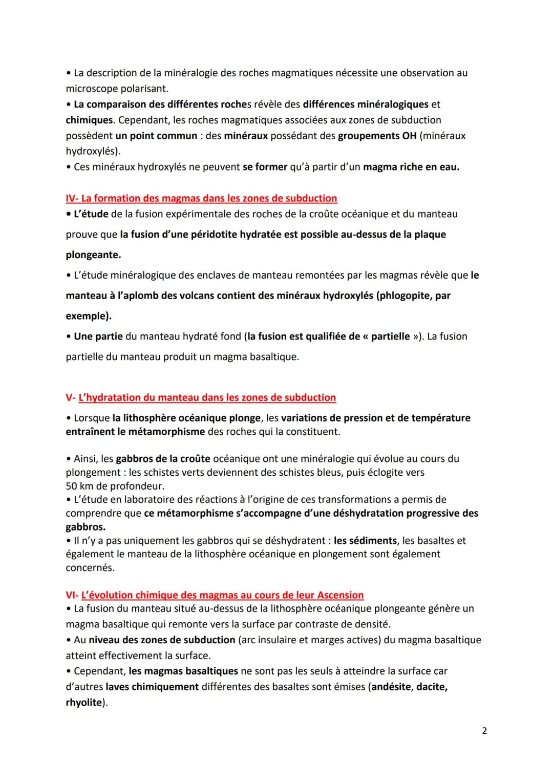 BILAN
La dynamique interne de la terre
La dynamique des zones de convergence
lithosphérique
I-Introduction
Dans certaines régions du globe, 