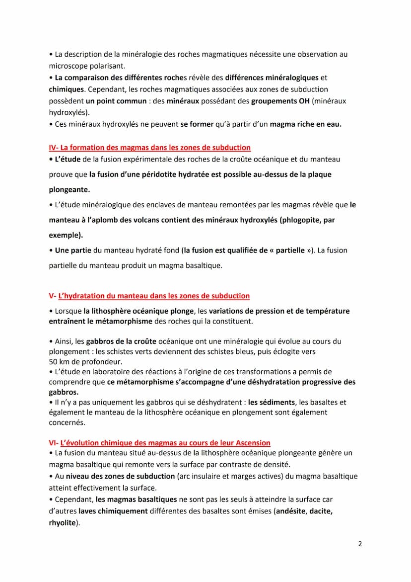 BILAN
La dynamique interne de la terre
La dynamique des zones de convergence
lithosphérique
I-Introduction
Dans certaines régions du globe, 