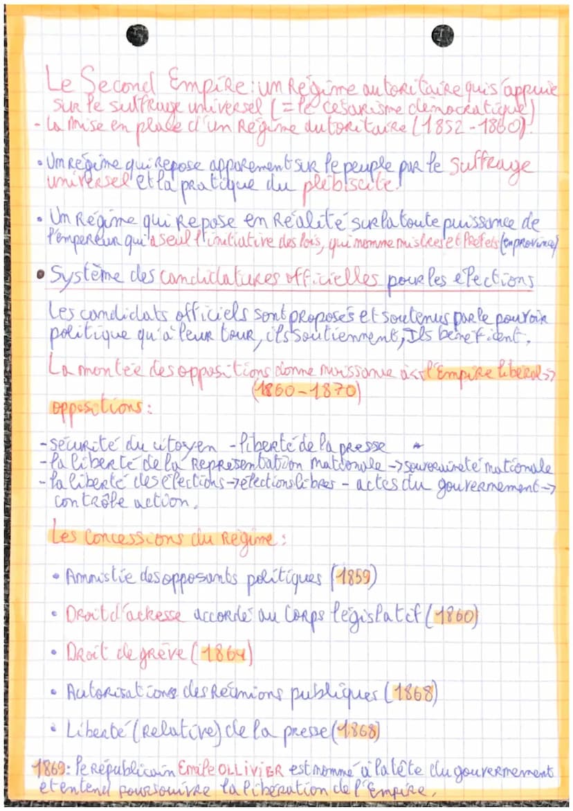 histoire
ème
me
II e'me Republique et 2ml Empire (1848-1870)
• La Deuxième Republique (1848-1852)
• Le Second Empire (1852-1870)
●
Rappel: d