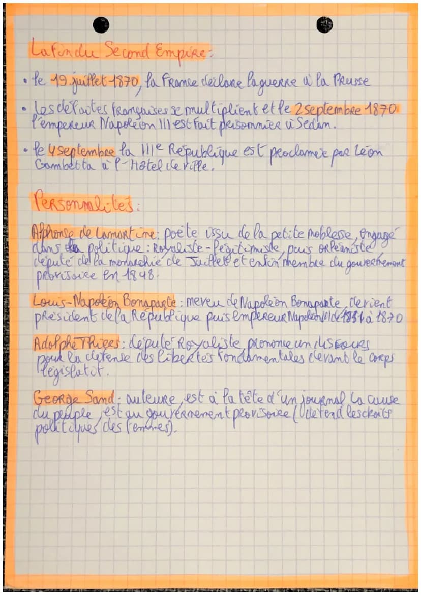 histoire
ème
me
II e'me Republique et 2ml Empire (1848-1870)
• La Deuxième Republique (1848-1852)
• Le Second Empire (1852-1870)
●
Rappel: d