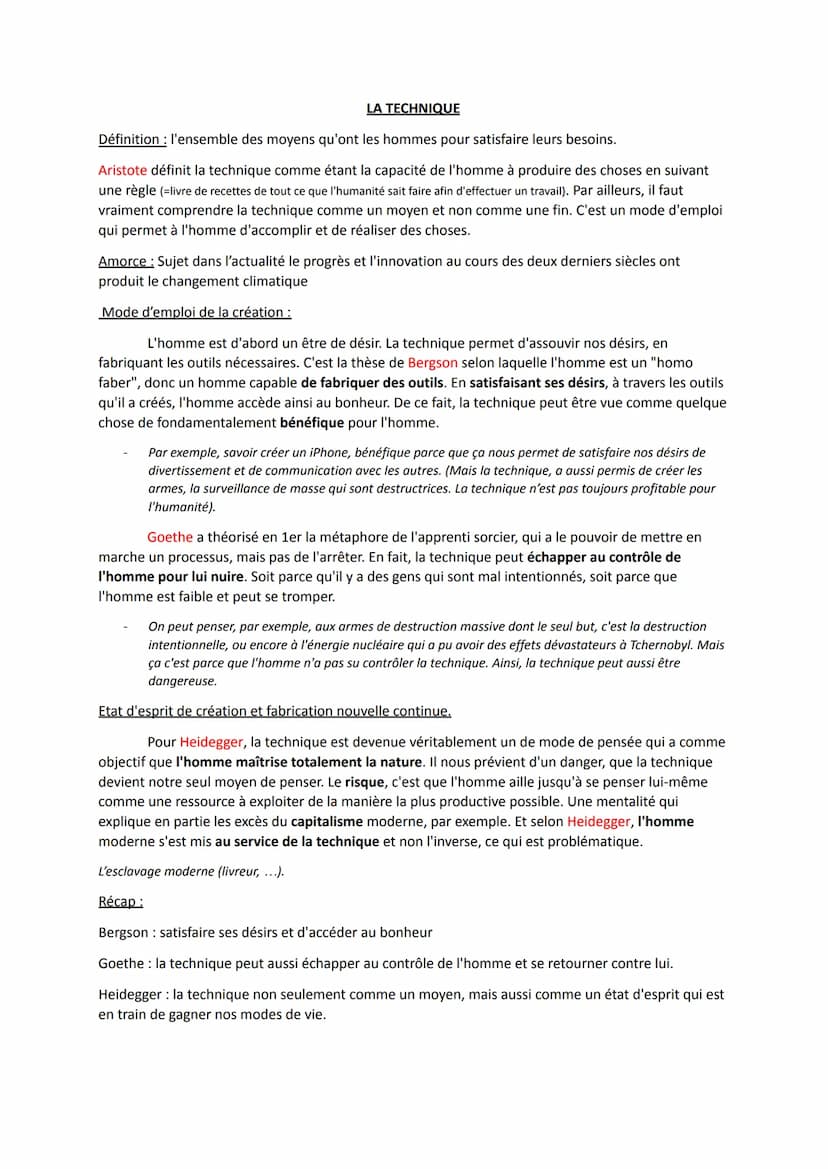 LE TRAVAIL
Définition : l'ensemble des activités par lesquelles l'homme transforme le réel. Étymologiquement, il
vient du latin tripalium, q