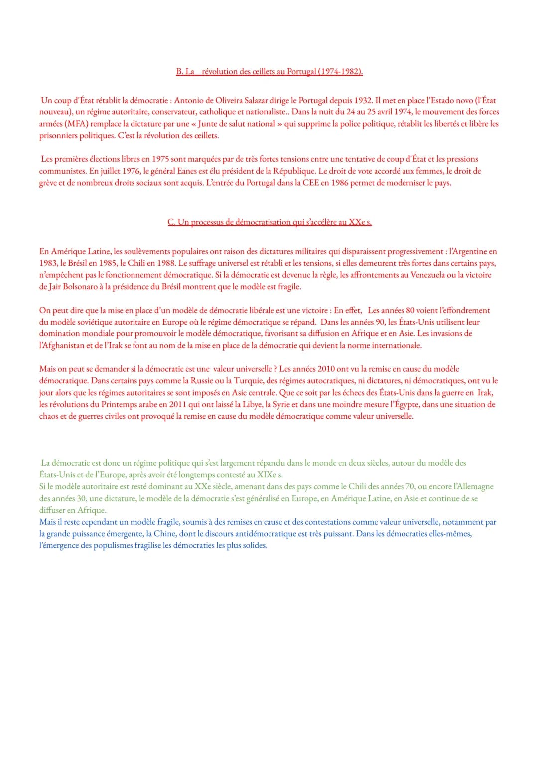 Avancées et reculs des démocraties
<< La démocratie est le pire des régimes, à l'exception de tous les autres » : aphorisme attribué à l'hom