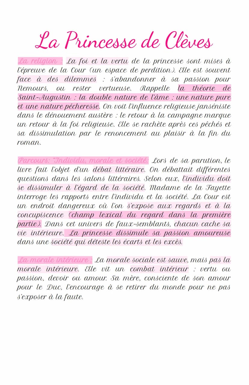 La Princesse de Clèves
L'auteur :
marie-Madeleine Pioche de la Vergne à une éducation soignée
(élève de grammairien ménage) et fréquente les