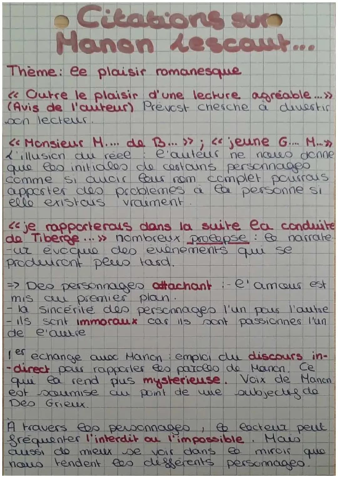 Manon Lescaut : Résumé et Citations Amusantes pour ta Dissertation