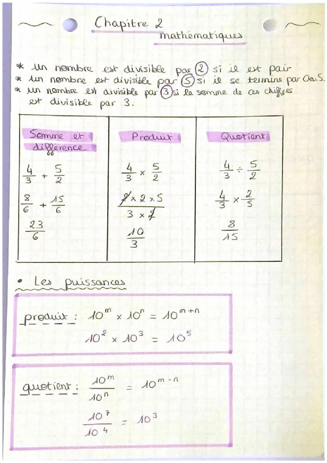 Calcul numérique Maths 