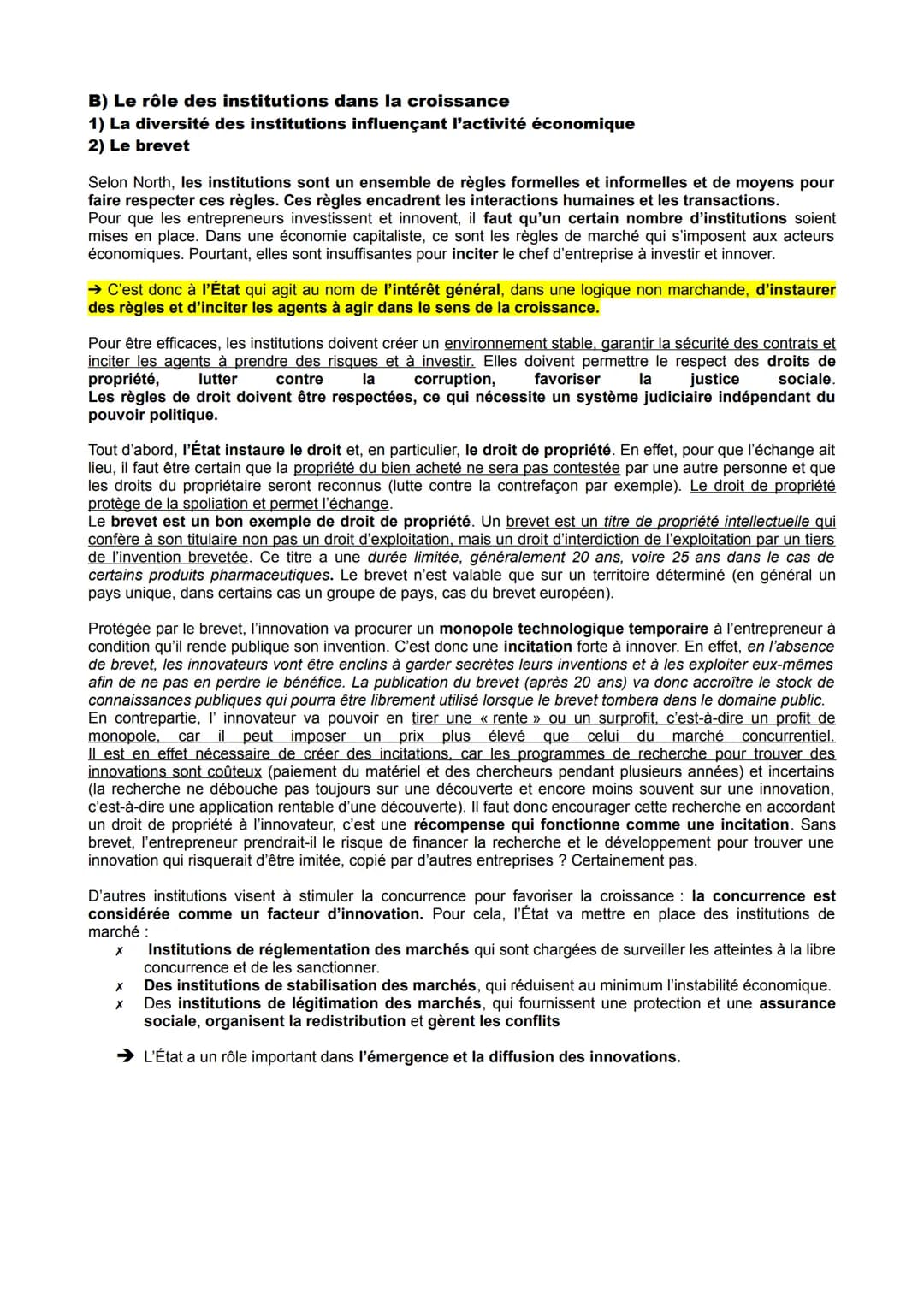 I - Qu'est-ce que la croissance économique et quelles en sont les
sources ?
A) Le phénomène de croissance économique
1) La mesure de l'activ