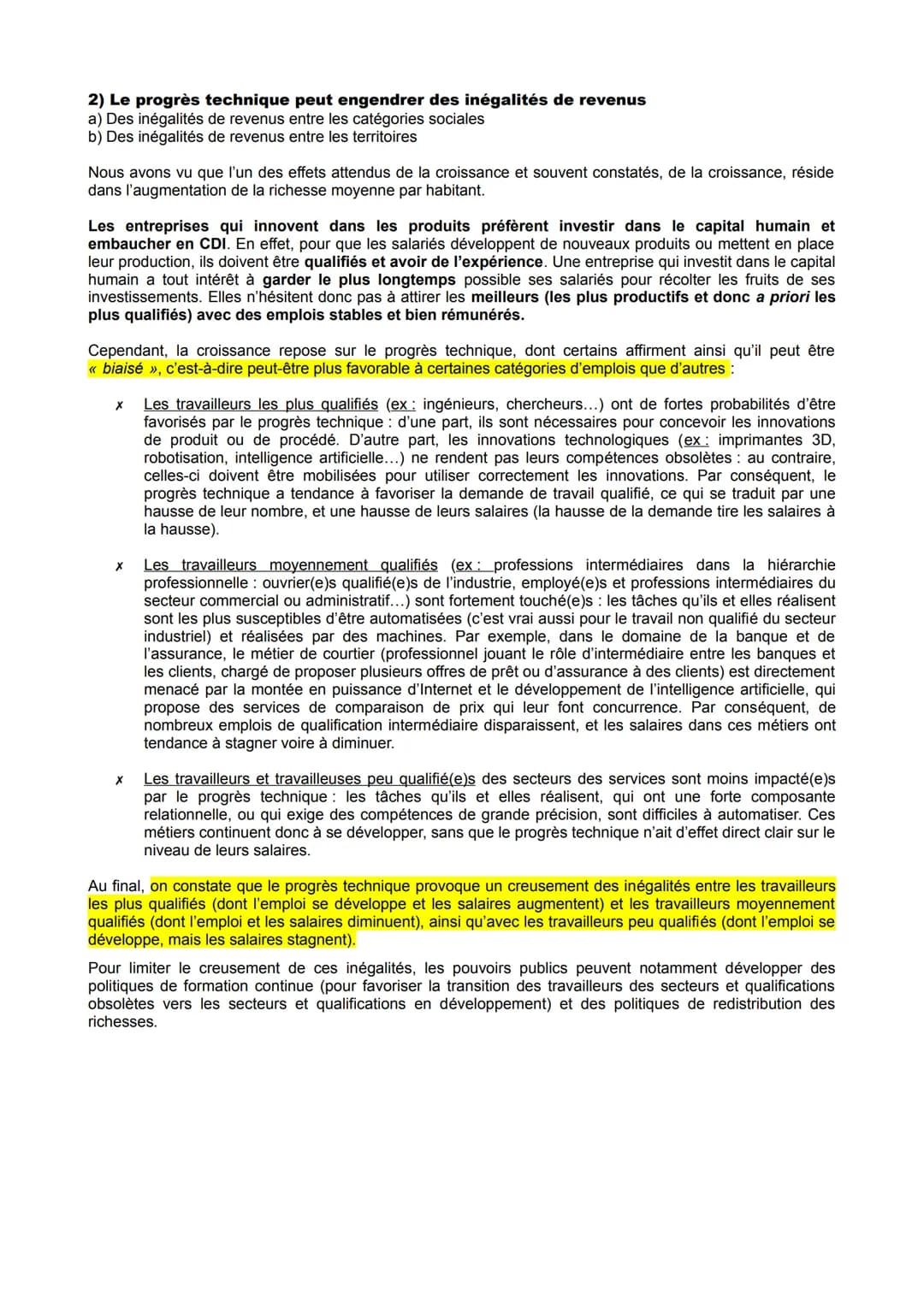 I - Qu'est-ce que la croissance économique et quelles en sont les
sources ?
A) Le phénomène de croissance économique
1) La mesure de l'activ