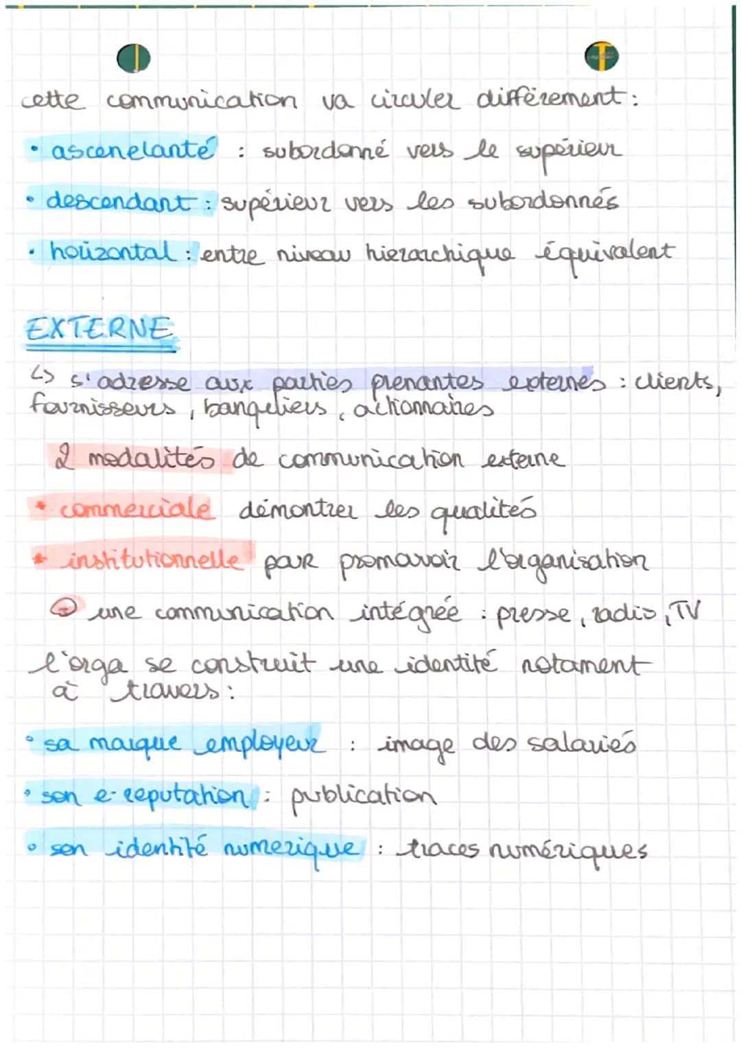 chap 12,
comment une organisation?
communique-t-elle avec
ses differents acteurs
MSGN
la communication est la transmission d'un message
elle