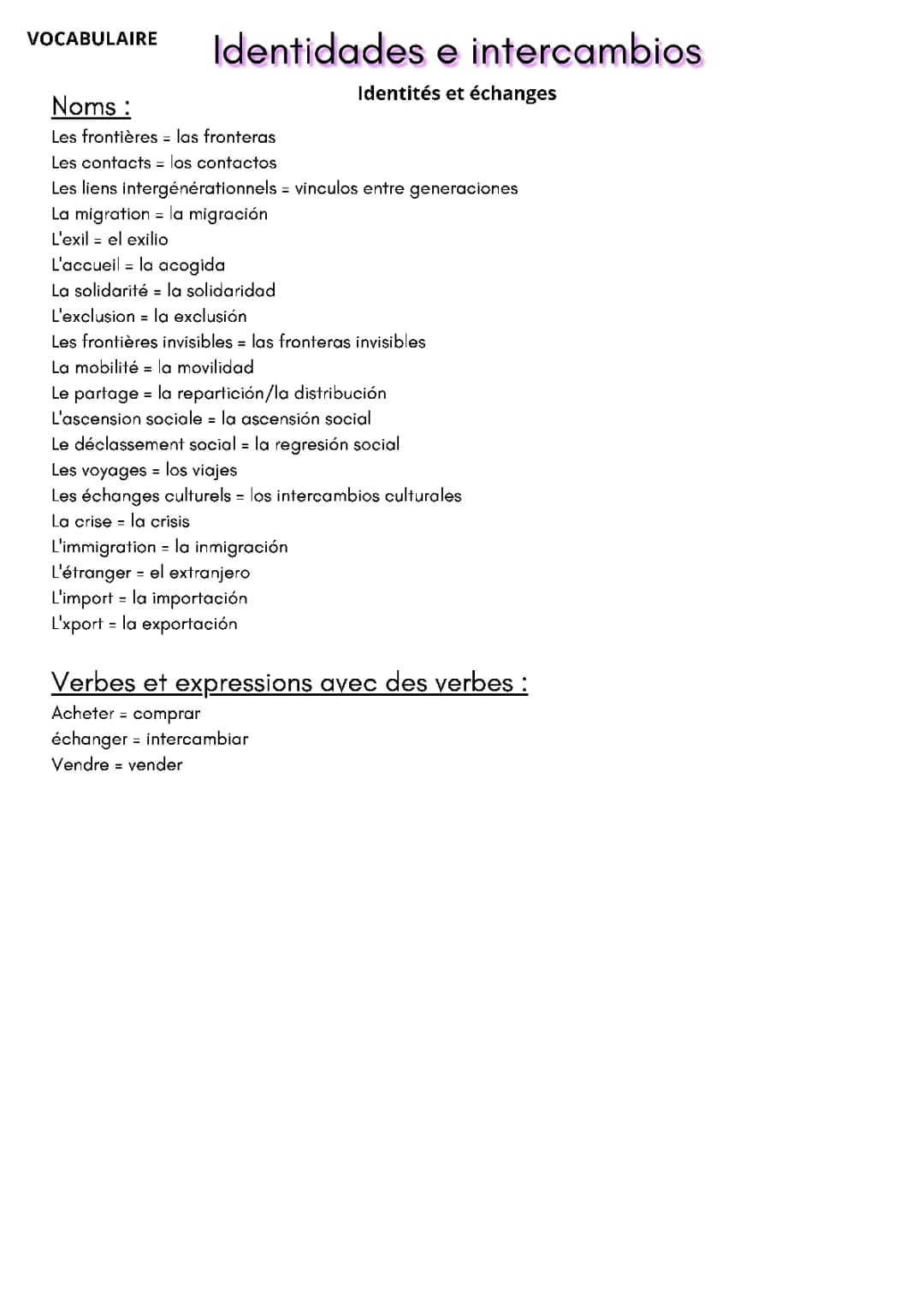 Identidad y Cambio: Ejemplos, Definiciones y Vocabulario para Todos los Niveles