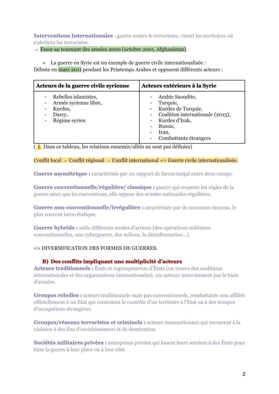 FAIRE LA GUERRE, FAIRE LA PAIX : FORMES DE CONFLITS ET MODES DE
RÉSOLUTION
AXE INTRODUCTIF: Formes des conflits et tentatives de paix dans l