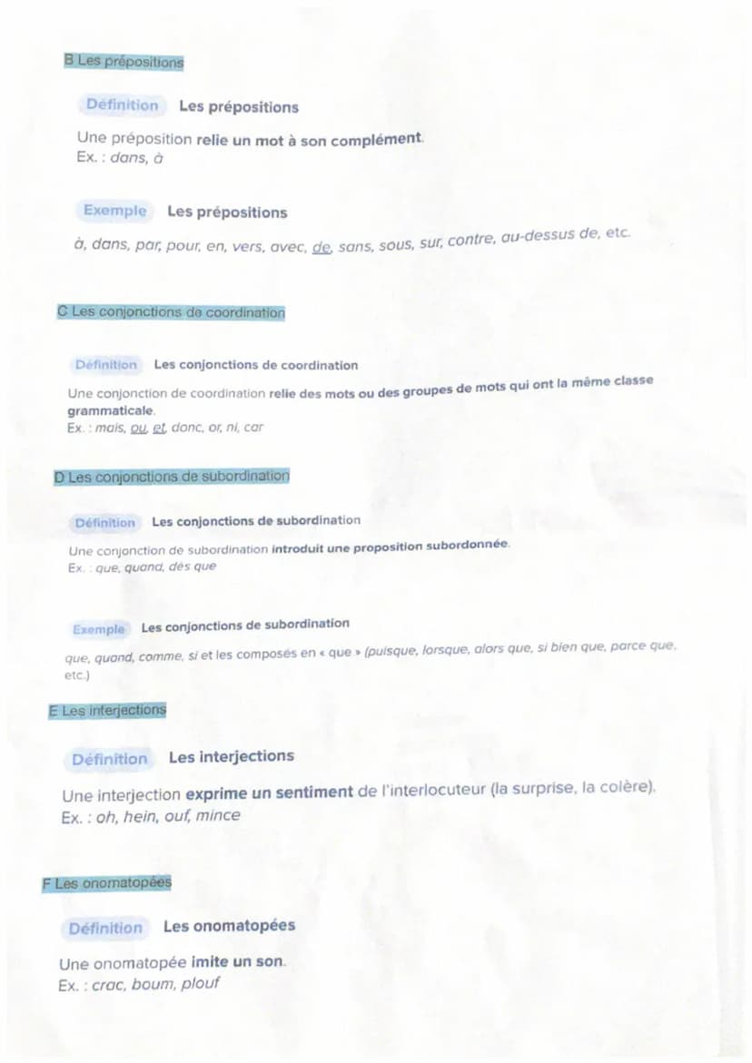 1 Les classes grammaticales variables
A Les noms
LES CLASSES GRAMMATICALES
Définition Les noms
Un nom désigne un être, un objet ou une idée.