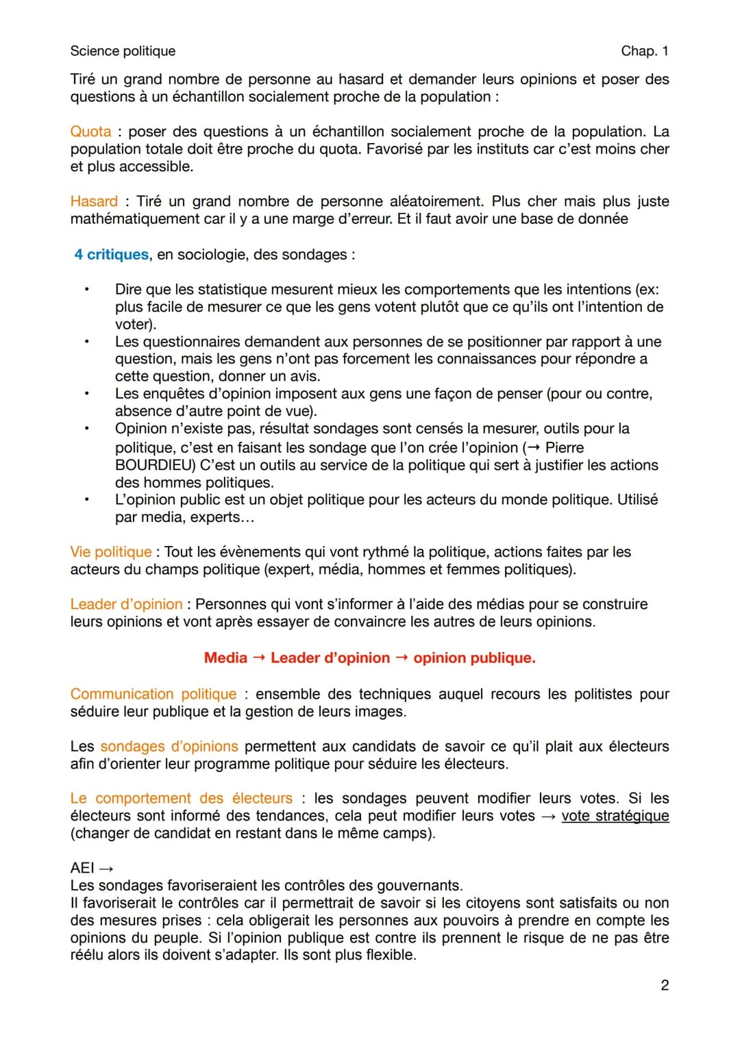 Science politique
SCIENCE POLITIQUE
Chap. 1
Politiste : Les gens qui étudient la science politique. Ils cherchent a savoir comment on
obtien