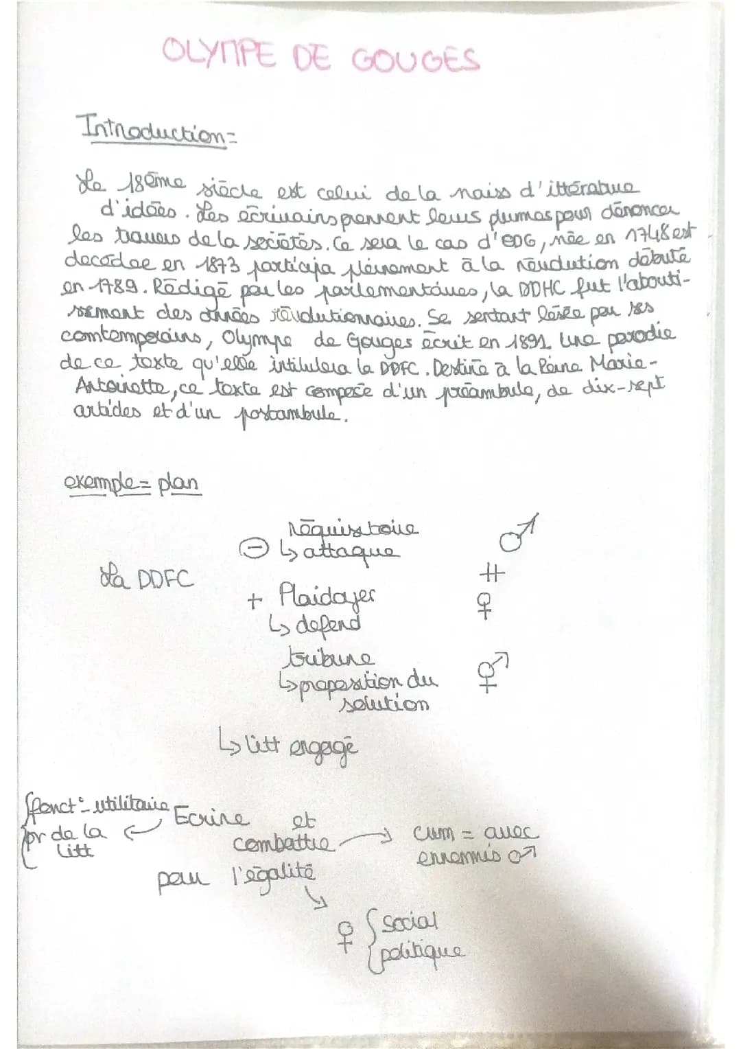 Préparation DDFC ODG