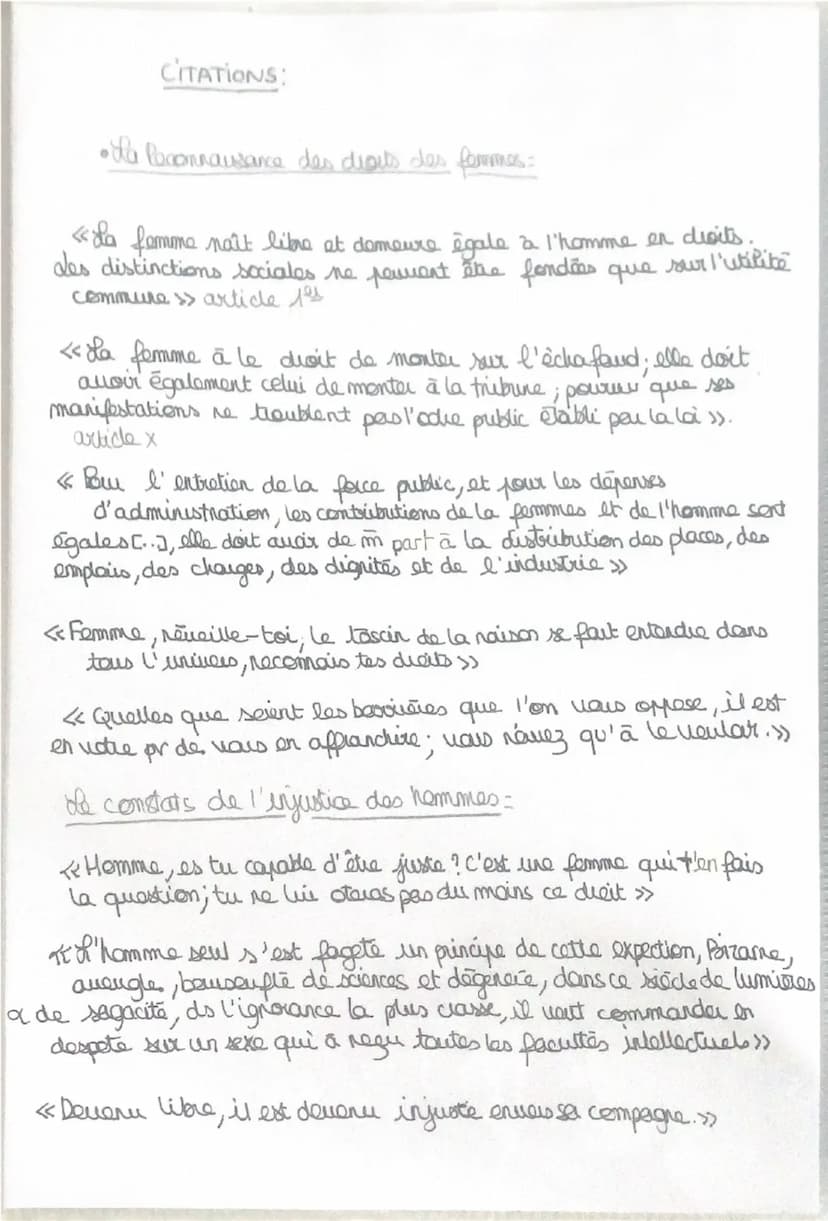 OLYMPE DE GOUGES
Introduction
Le 18eme siècle est celui de la naiss d'ittérabue
d'idées. Les écrivains prennent leurs plumas pour dénoncer
l