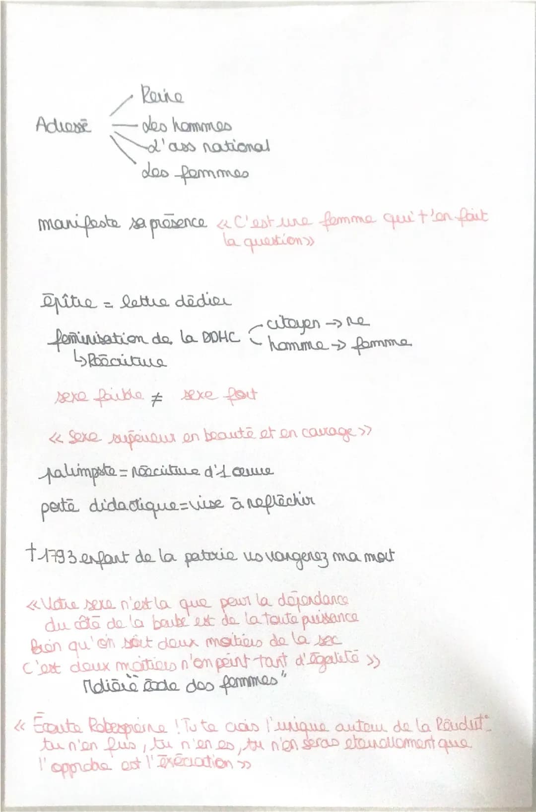 OLYMPE DE GOUGES
Introduction
Le 18eme siècle est celui de la naiss d'ittérabue
d'idées. Les écrivains prennent leurs plumas pour dénoncer
l