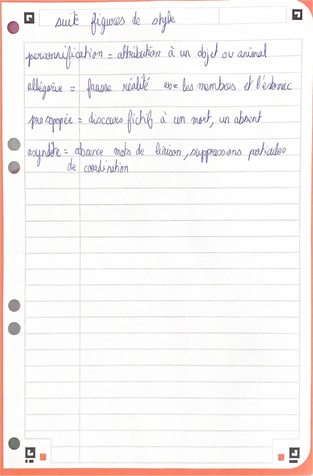 hyperbole = exagération
likte- dire moins pour exprimer plus
ex=
gradation = accumulation forte
-
je meurs de honke
allitération = répétitio