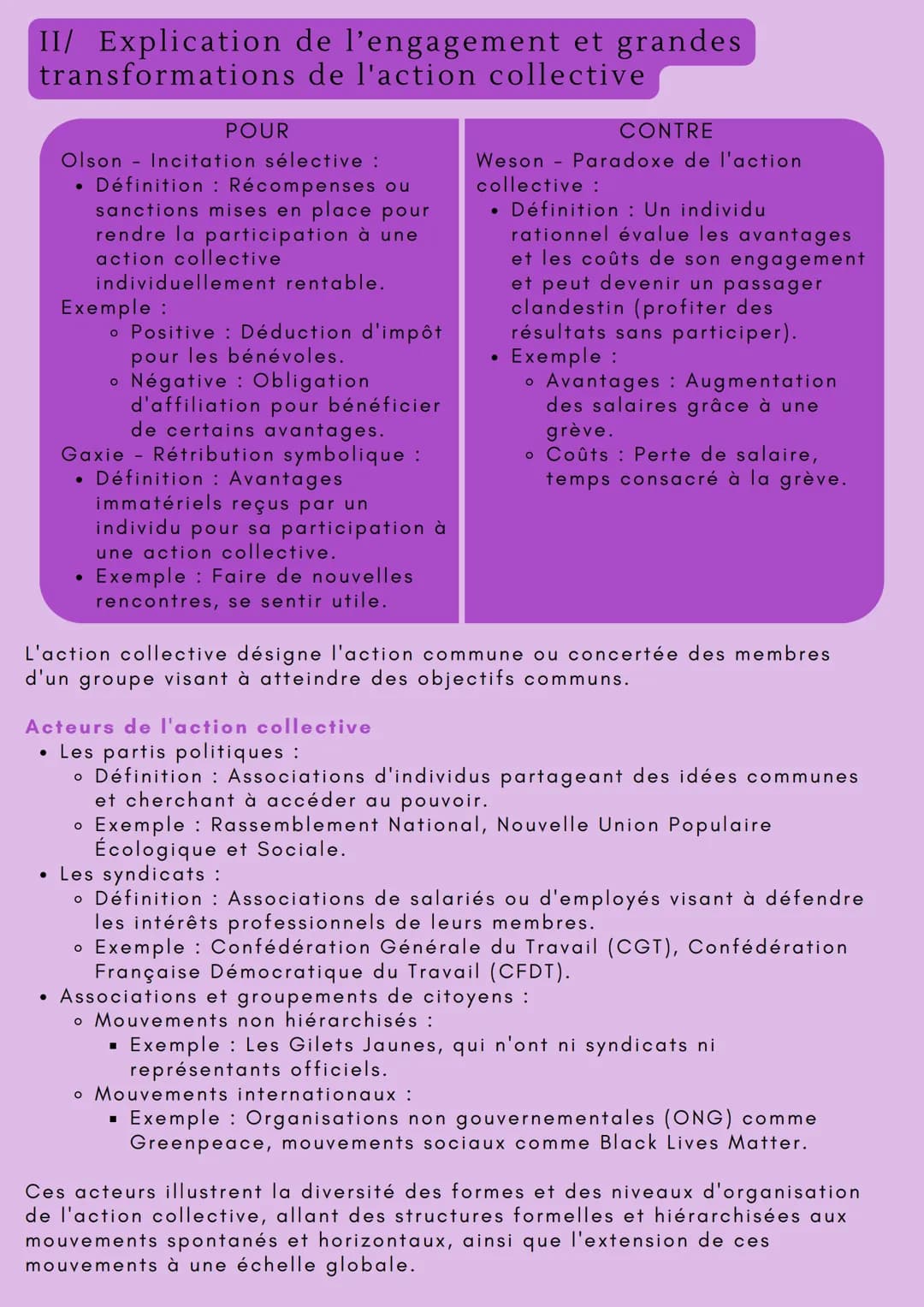 ENGAGEMENT POLITIQUE ▶
ensemble des formes d'activités que les
Définition individus peuvent réaliser pour exercer une
influence sur les déci