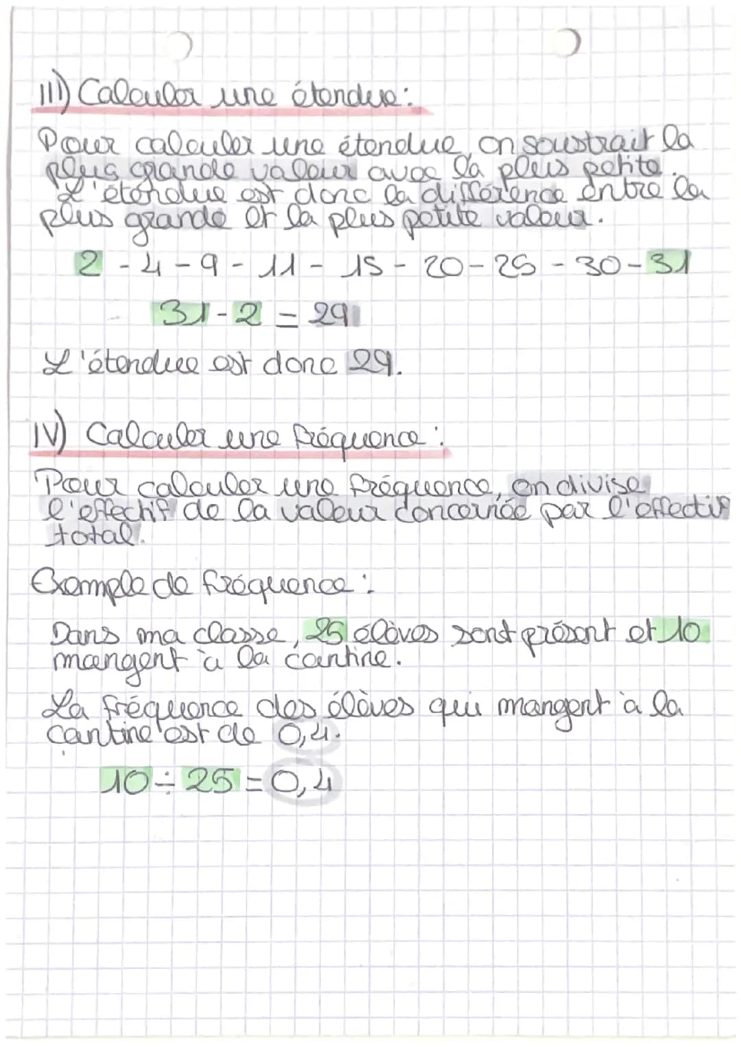 STATISTIQUES
1) Calculer une moyenne :
Pour calculer la moyenne d'une série de valeurs,
on additionne toutes les valeurs, pries on divise
pa