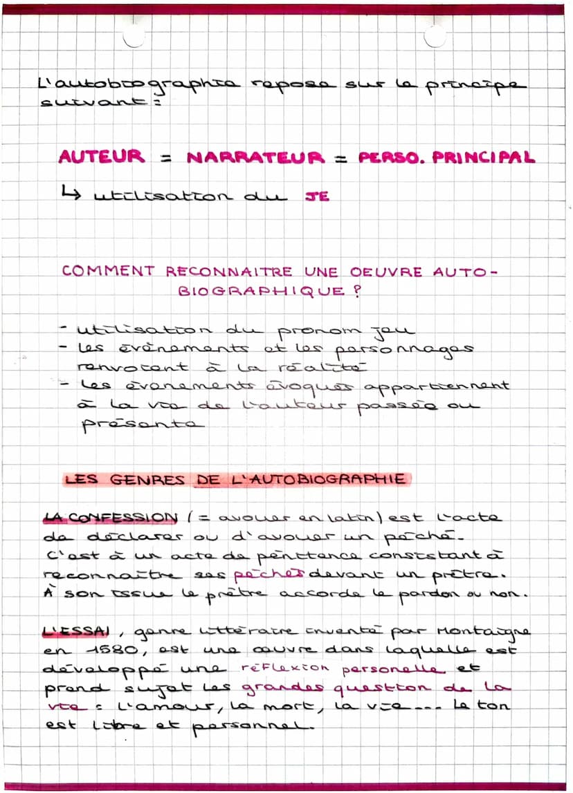 
<h2 id="dfinitions">Définitions</h2>
<p>L'autobiographie est le récit que fait un auteur de sa propre vie. Elle est un récit rétrospectif e