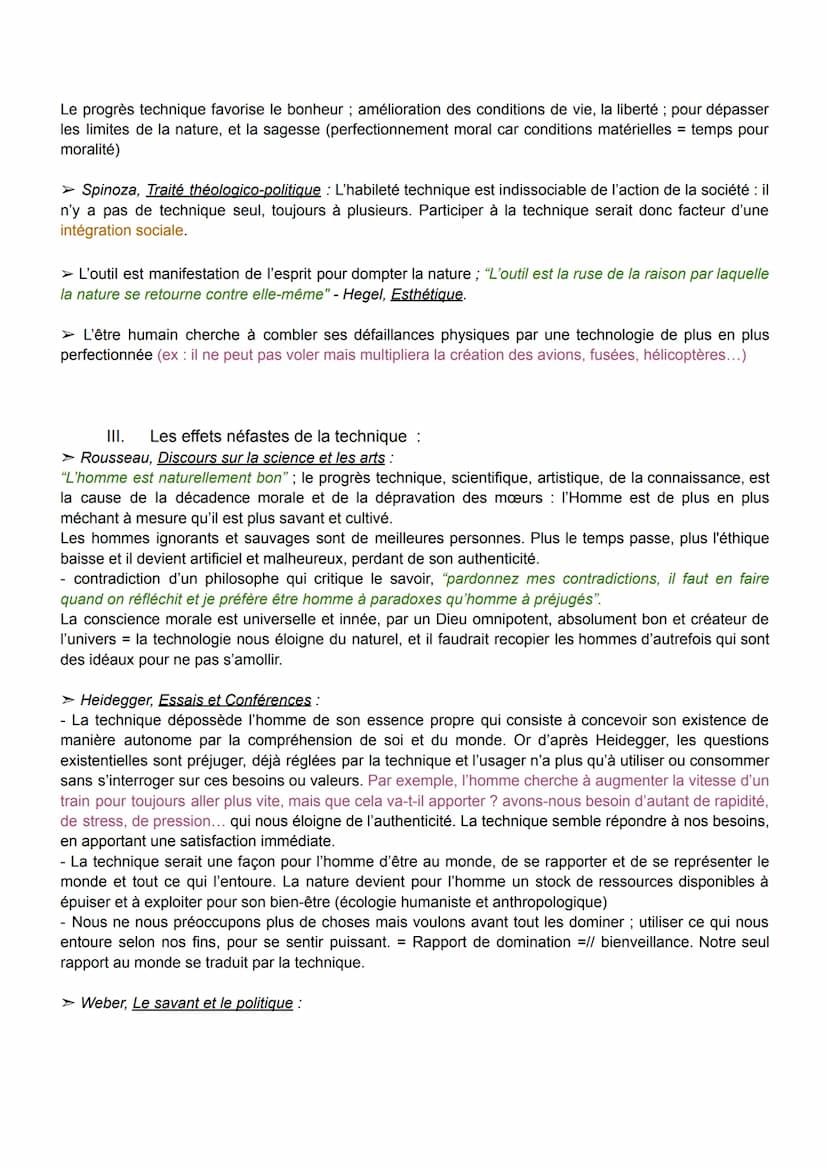 FICHE DE PHILO: LA TECHNIQUE
Définitions :
→ La technique est la capacité humaine à créer des artefacts dans le but de se protéger des dange