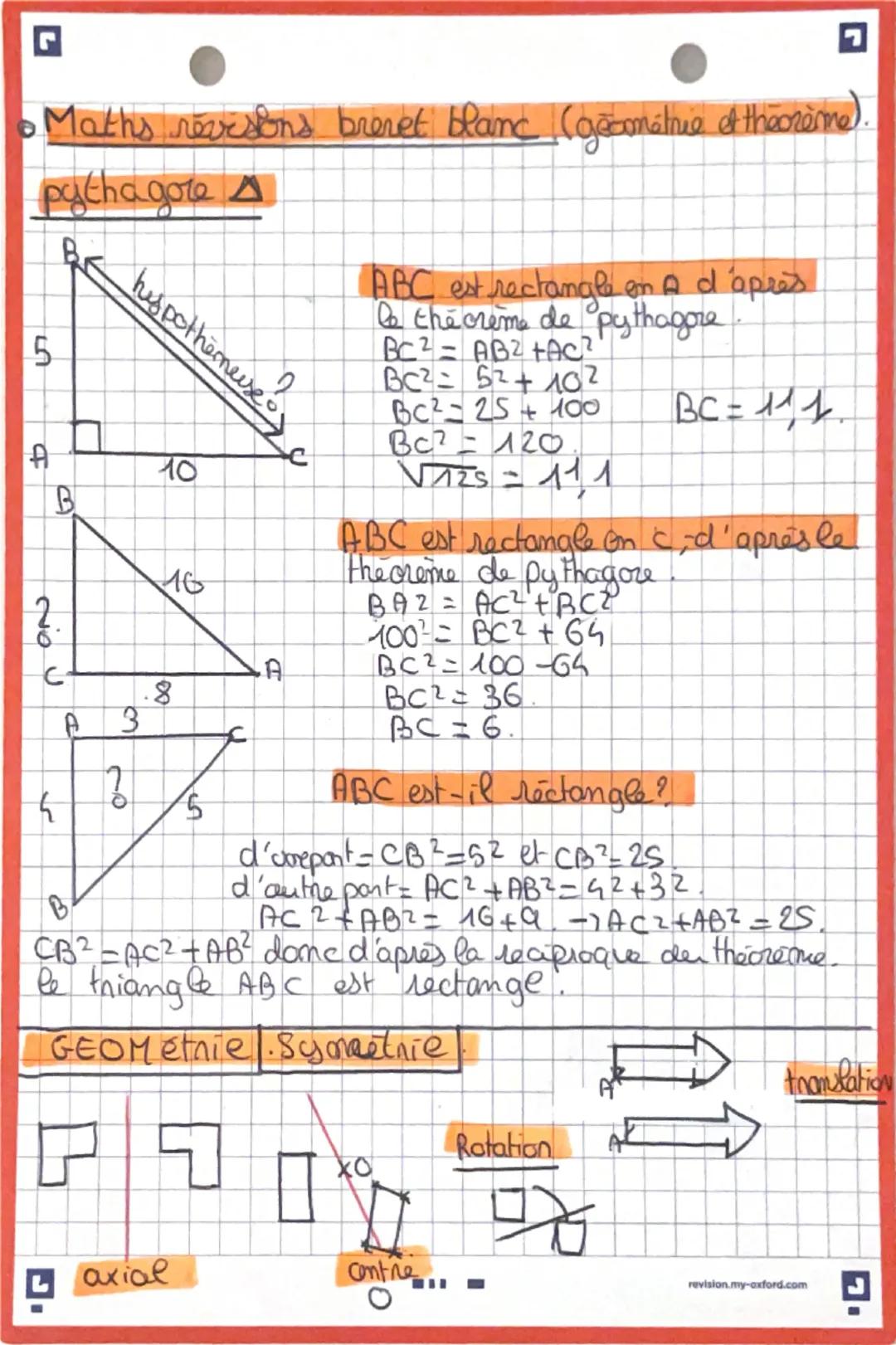 # Théorème de Thalès o réciproque Δ

configuration papillon

configuration emboîtée

# application du théorème Δ

Si ABE et ACD sont en conf