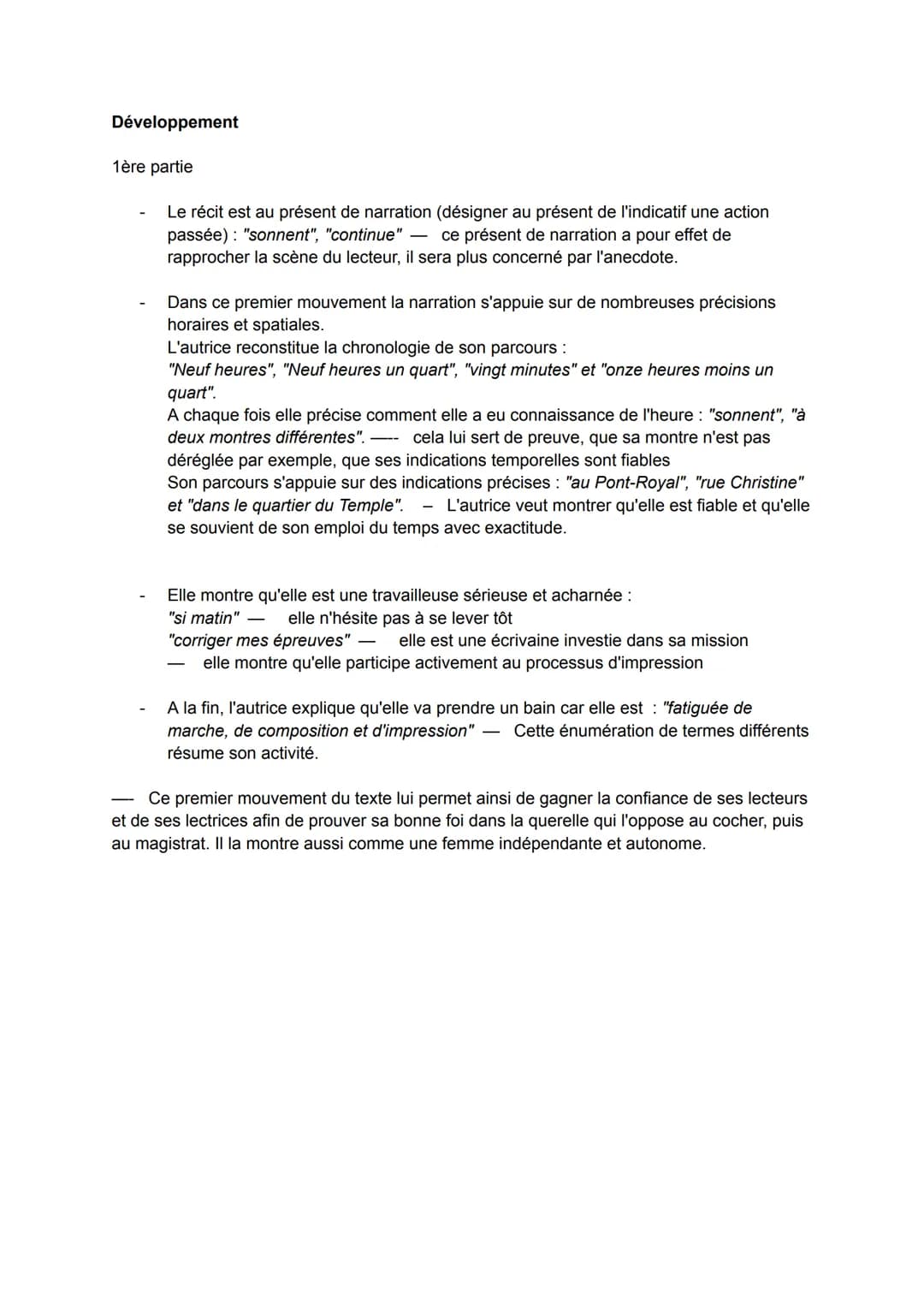 EXPLICATION LINÉAIRE : L'anecdote finale de la DDFC
Éléments pour l'introduction :
1/ Présentation de l'autrice + situation de l'extrait :
O