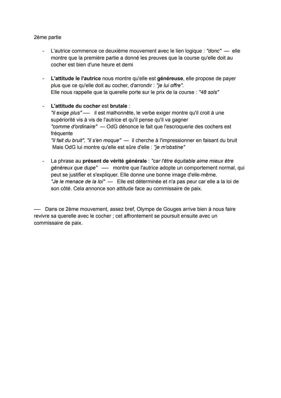 EXPLICATION LINÉAIRE : L'anecdote finale de la DDFC
Éléments pour l'introduction :
1/ Présentation de l'autrice + situation de l'extrait :
O
