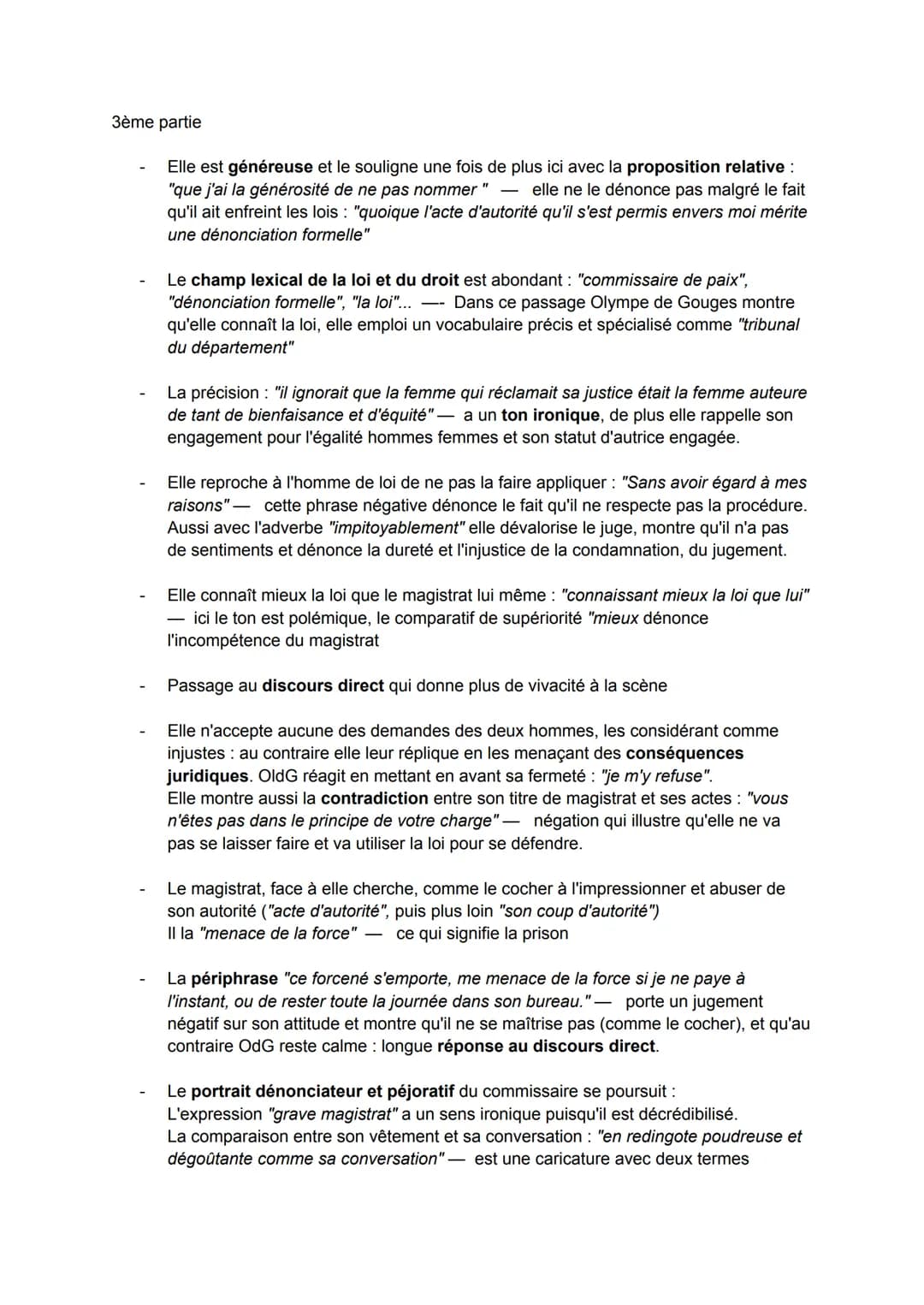 EXPLICATION LINÉAIRE : L'anecdote finale de la DDFC
Éléments pour l'introduction :
1/ Présentation de l'autrice + situation de l'extrait :
O
