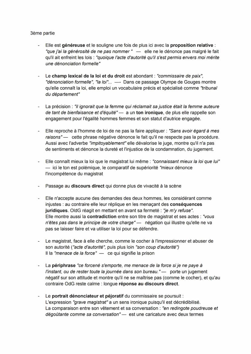 EXPLICATION LINÉAIRE : L'anecdote finale de la DDFC
Éléments pour l'introduction :
1/ Présentation de l'autrice + situation de l'extrait :
O