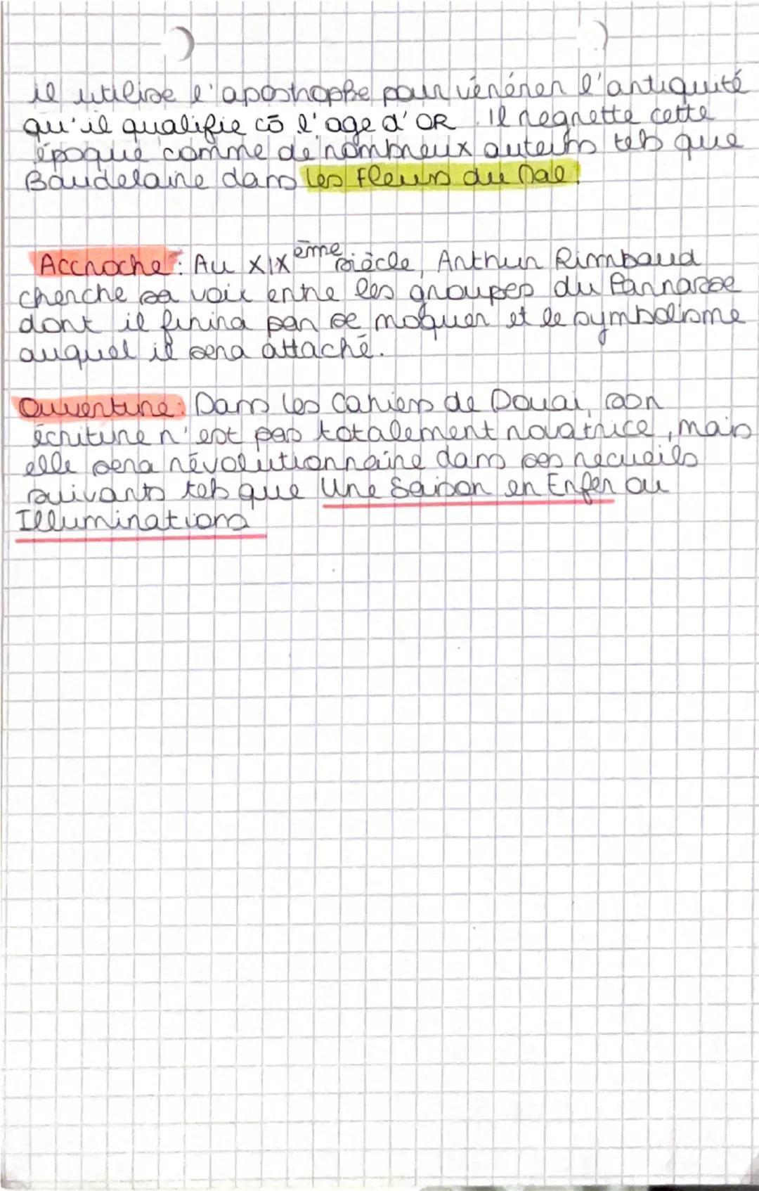 Arthur Rimbaud : poète
 en Rupture
1. EMANCIPATION ENVERS LE FOYER.
•Pour lui, foyer = prison
•Elevée par sa mère d'une manière stricte
•Il 