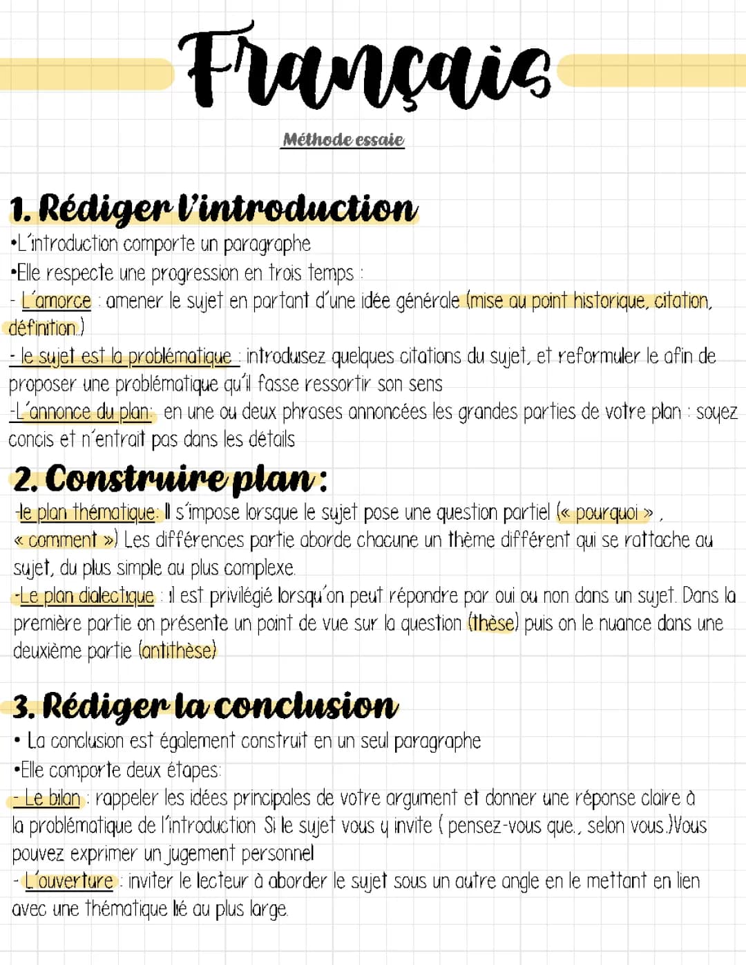 Exemples Essai Bac Français PDF - Méthodologie et Corrigés