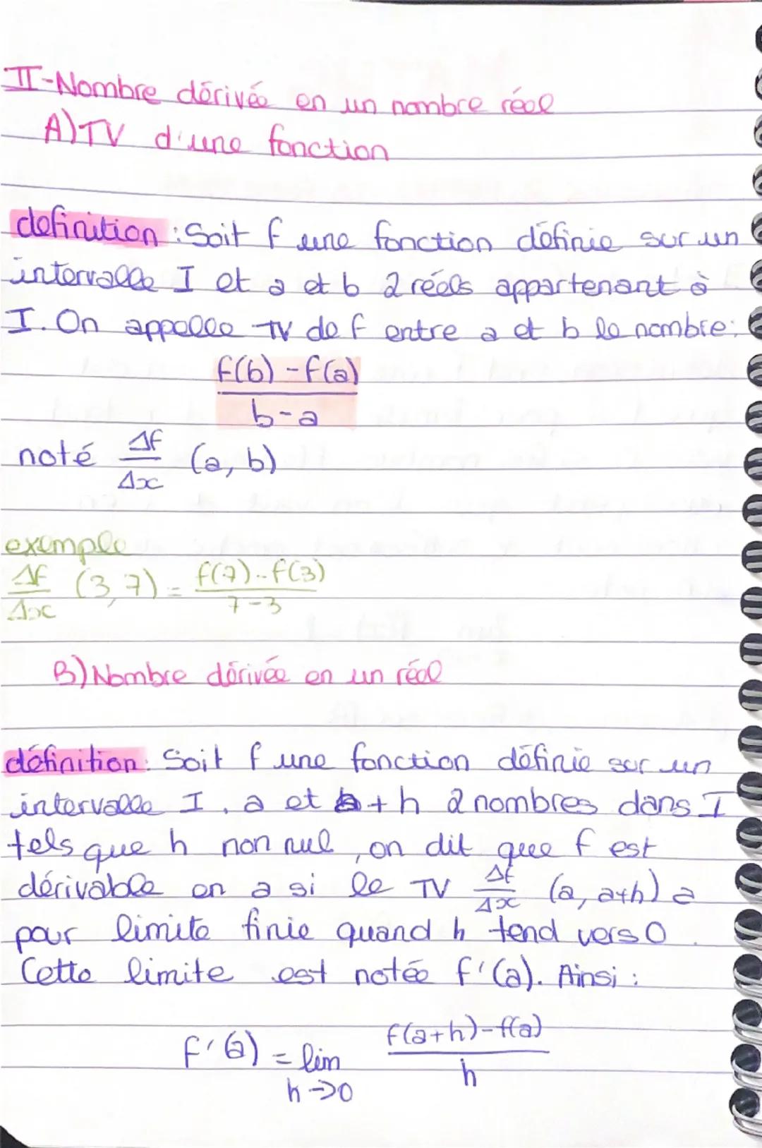 MATHS

Séquence 2: DÉRIVÉE DE FONCTION

I-Limite finie d'une fonction en O

définition: Soit fune fonction, on dit
que f à pour limite I qua