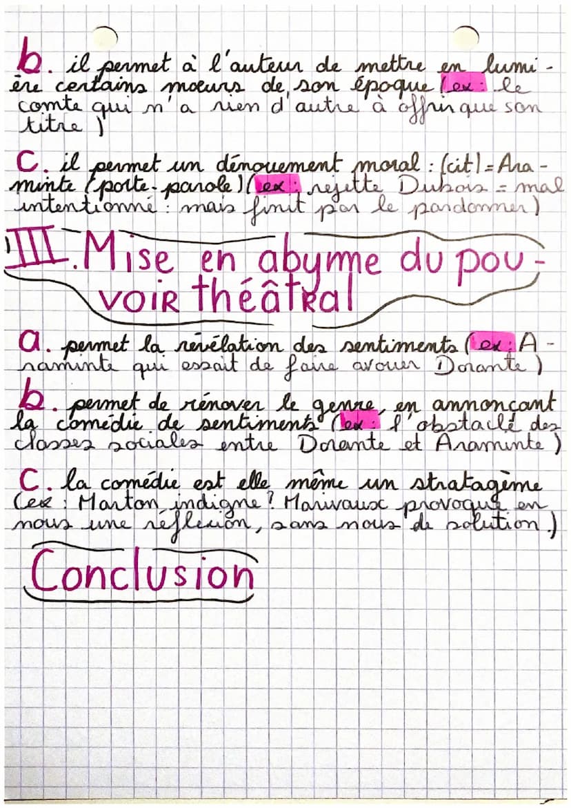 4
* Disertation sur
le theatre: Marivaux
Introduction
A
citation Castigat ridendo mores
ge les mœurs en se moquant
1
sconi-
-Sujet: rappeler