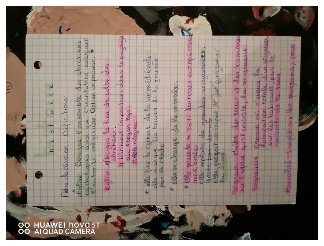 La Seigneurie au Moyen Âge 5ème: Définition et Schéma