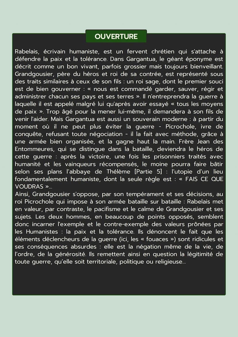GARGANTUA
Chapitre XXVIII
RABELAIS
INTRODUCTION
• AMORCE
François RABELAIS a publié son roman
Gargantua en 1534 sous le pseudonyme
d'Alcofri