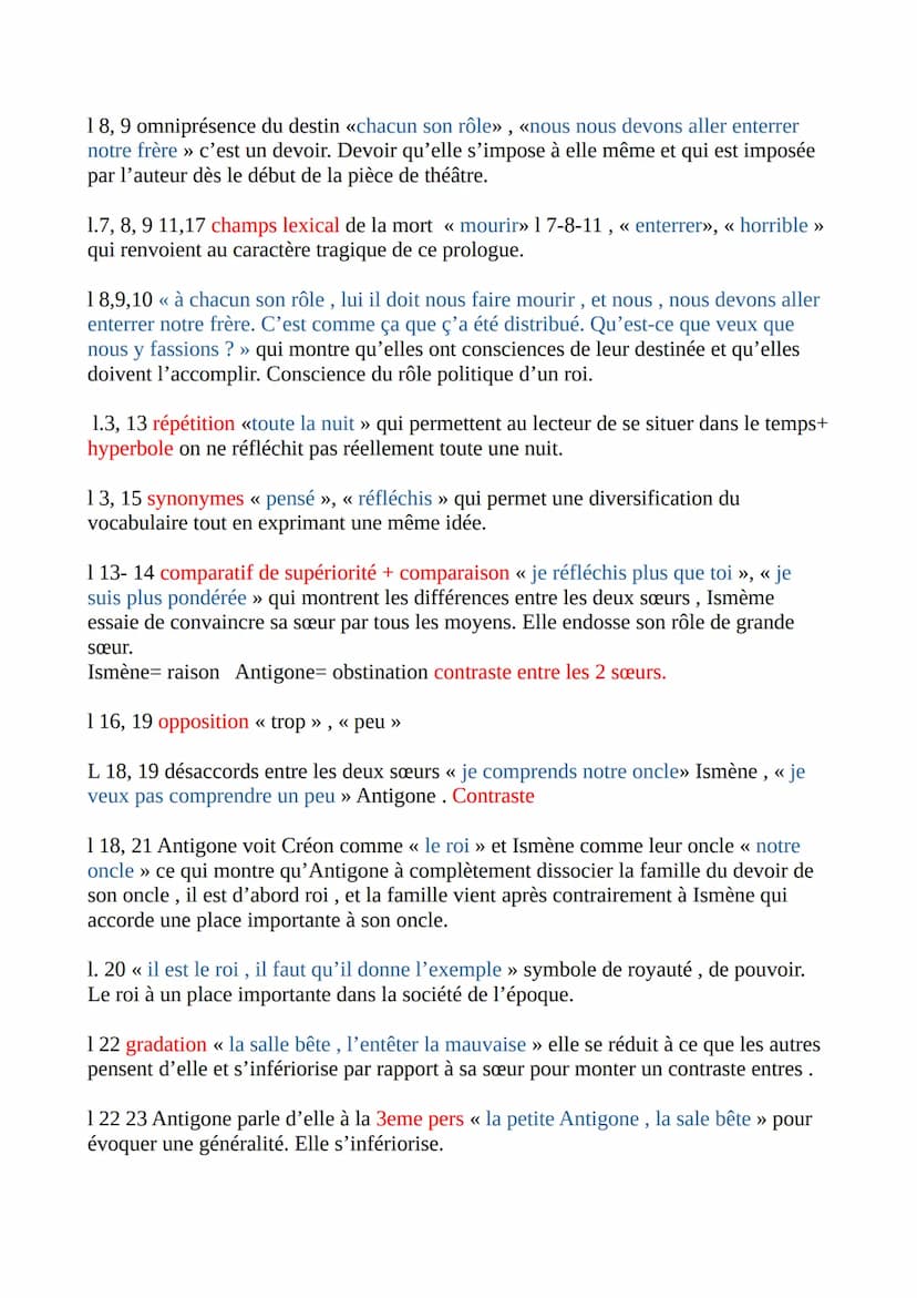 Fiche de synthèse n°2
Introduction: A l'époque de la 2nd guerre mondiale, Jean Anouilh, auteur
contemporain, dramaturge et scénariste ( né l