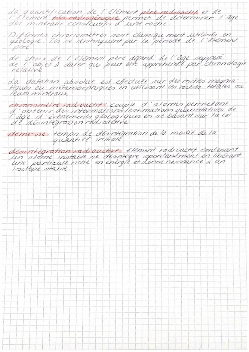 de temps et les roches
La chronologie relative
Datation déterminer l'âge d'un objet (roche, mineral, fassil)
d'une structure pli, taikle) ou