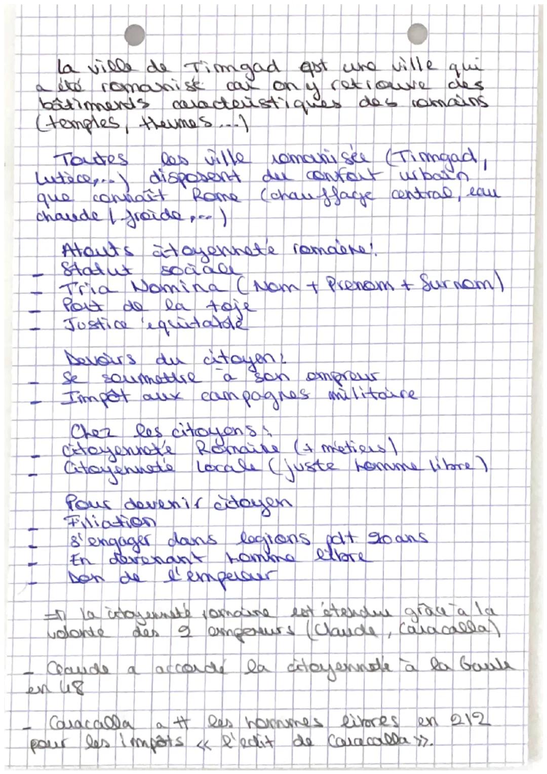 # Histoire: Empire Romain

$
Rightarrow$ Sociste de classe dans laquelle
les individus sond repartis en
plusieurs cathegoues sociales

- Esc