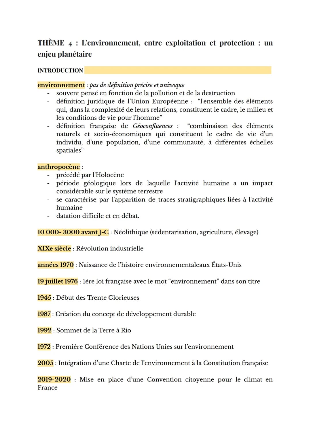
<p>L'environnement ne dispose pas d'une définition précise et univoque, mais il est le plus souvent associé à la pollution et à la destruct