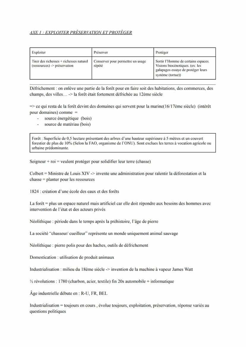 Thème 5: entre exploitation et protection: un enjeu planétaire
Phrase d'accroche
"Depuis la révolution du néolithique, la sédentarisation s'