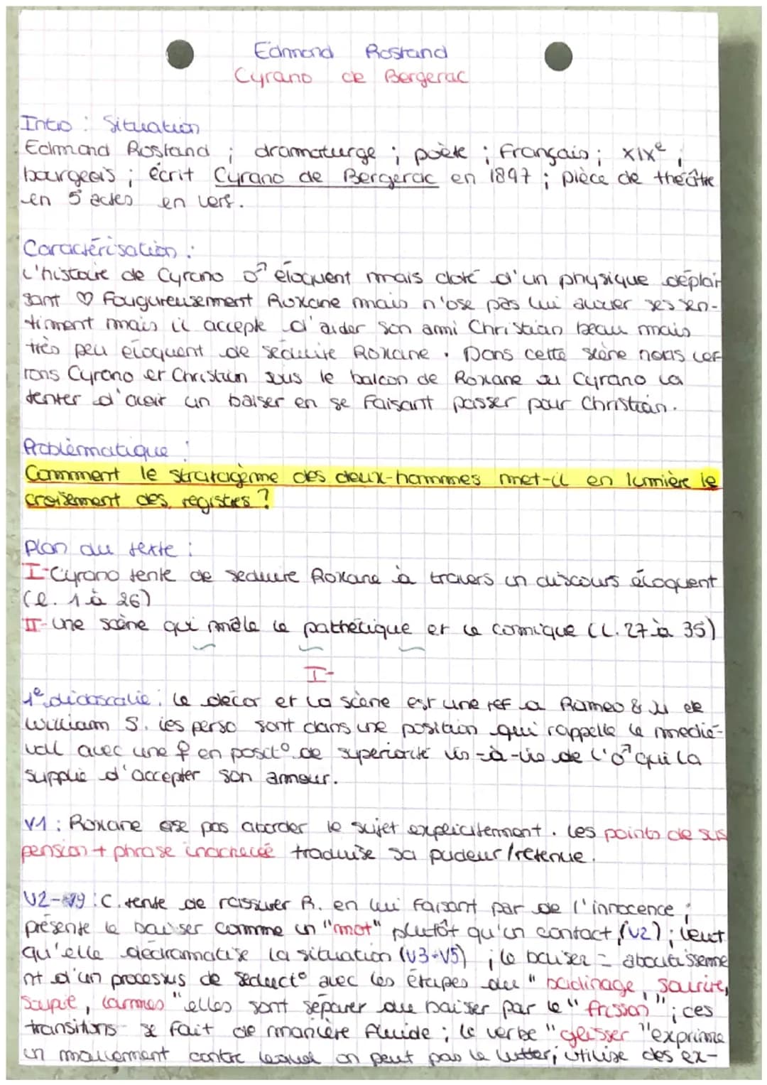 Edmond
Cyrano
Rostand
de Bergerac
Intro: Situation.
Edmond Rostand
dramaturge; poète : Français; xix²
bourgears; écrit Cyrano de Bergercic e