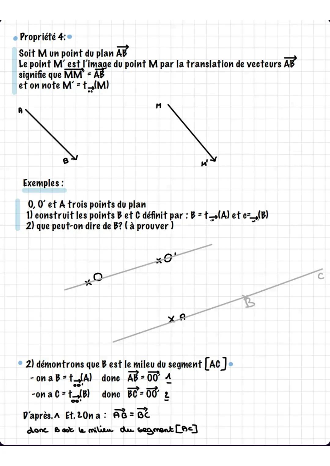 # Les vecteurs

1. Généralités
1.1 caractéristiques d'un vecteur

Soit A et B 2 points du plan :
Le vecteur $\overrightarrow{AB}$ est défini