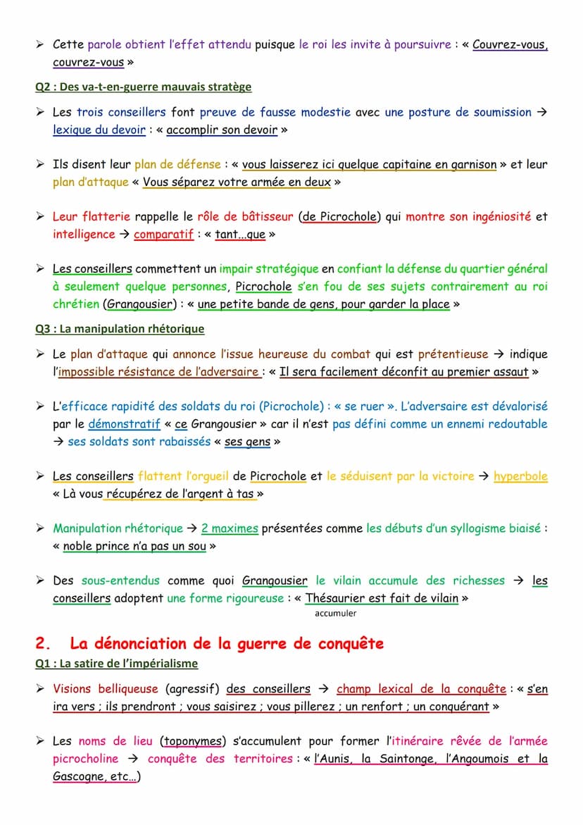 TEXTE 13
LECTURE LINEAIRE N°13
Francois Rabelais « Conseillers de Picrochole >>
INTRODUCTION
Présentation auteur : François Rabelais est un 