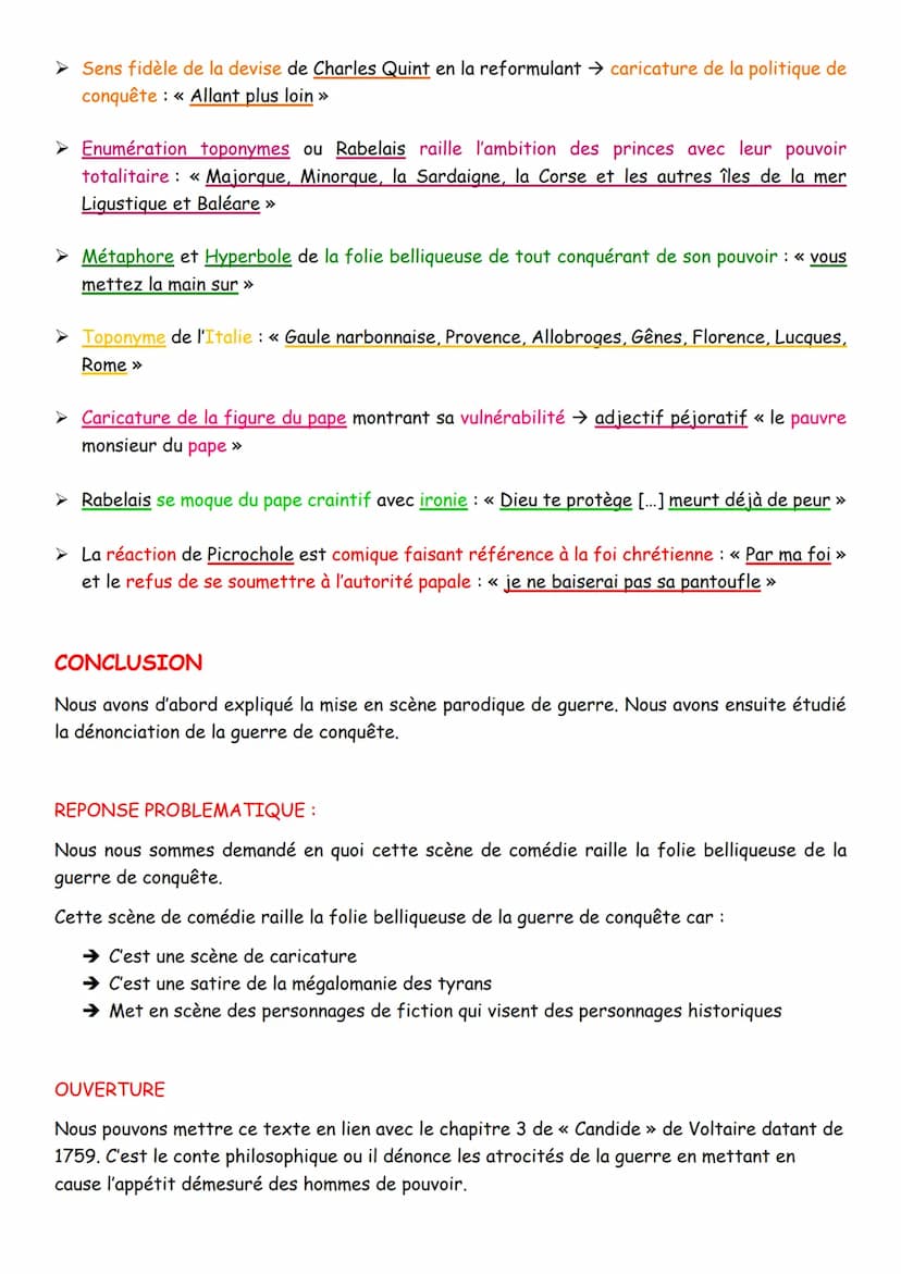 TEXTE 13
LECTURE LINEAIRE N°13
Francois Rabelais « Conseillers de Picrochole >>
INTRODUCTION
Présentation auteur : François Rabelais est un 